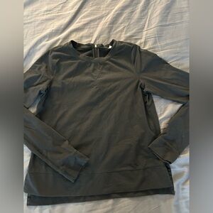 Lululemon Run: Warm Up Crew Black Long Sleeve Shirt Top Race Length Size 4